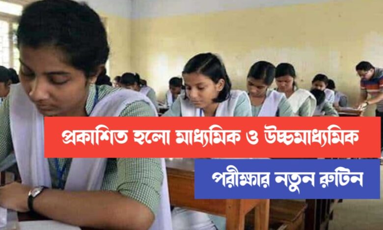 Madhyamik and Higher Secondary examination (মাধ্যমিক ও উচ্চমাধ্যমিক পরীক্ষা)