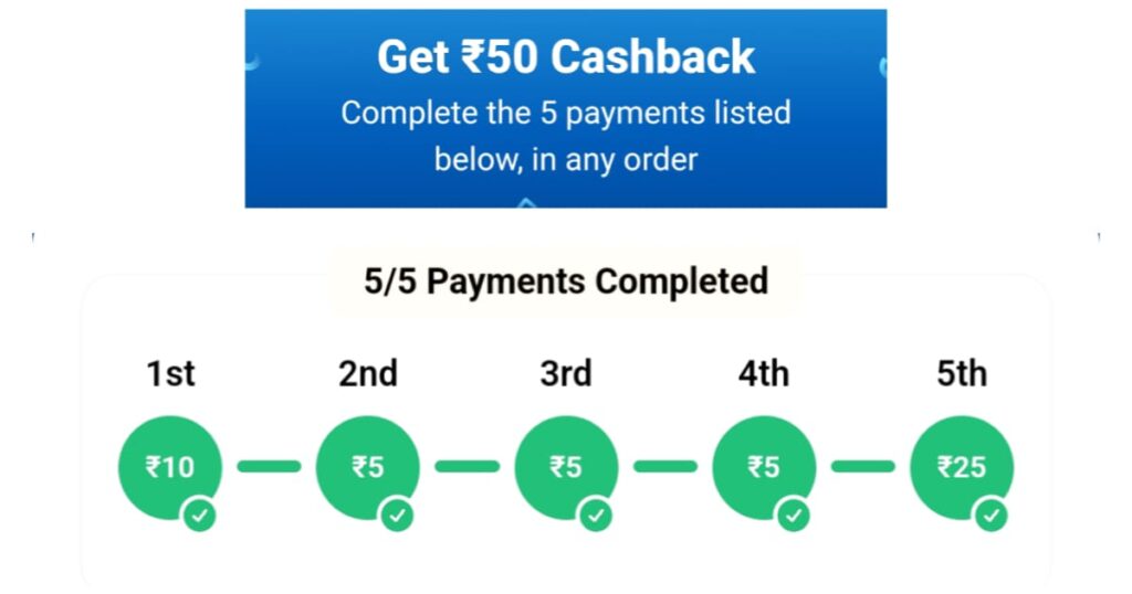 Paytm cashback offer