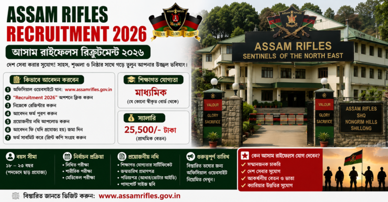 Assam Rifles Recruitment GD 2026