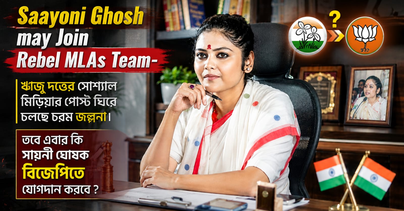 Saayoni Ghosh may Join Rebel MLAs Team