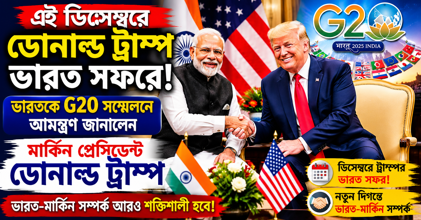 ডিসেম্বরে আমেরিকার সফরে